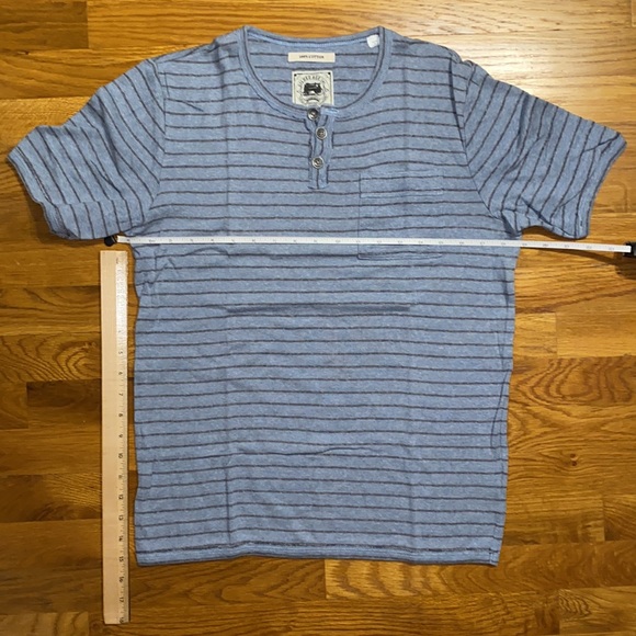 Gilded Age Inc - Henley T-shirt - Light Blue - Size Small - Picture 3 of 10